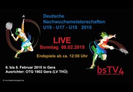 Aufzeichnung LIVE - DM 2015 (U19-U17-U15)