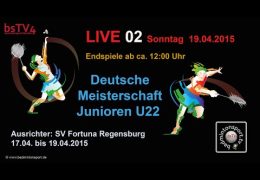 Aufzeichnung - LIVE 02 DM der Junioren U22 - 2015