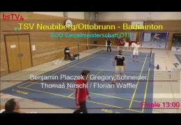 Aufzeichnung: SOD Einzelmeisterschaft O19 (Aktive) 10.01.2016 - (Feld01)