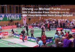 Ehrung von Michael Fuchs - LSP GER vs DEN 2016
