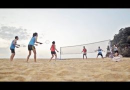 How to set up an AirBadminton Court?