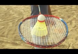 Badminton players are playing a beautiful game in the Corona vacations