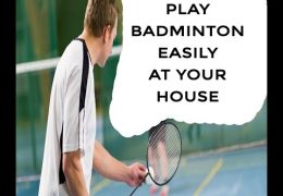 How to play badminton in simple and inexpensive way? | Badminton at Home