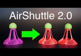 Airshuttle 2.0: Airbadminton Outdoor Badminton Shuttlecock Update