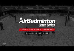 Epic action at the AirBadminton Urban Series in Hamburg, Germany