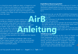 AirBadminton Anleitung