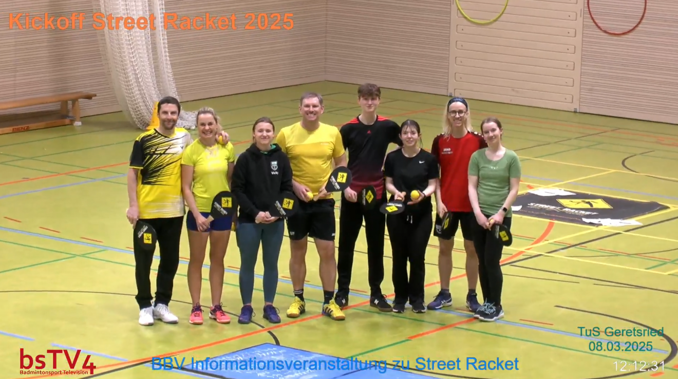 „Kickoff Street Racket 2025 in Bayern“