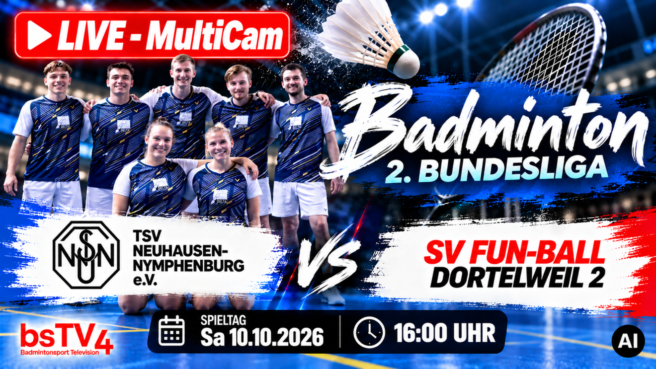 2BLSüd: TSV Neuhausen-Nymphenburg vs SV Fun-Ball Dortelweil 2 [10.10.26, 16:00]